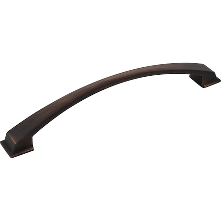 Jeffrey Alexander 192 mm Center-to-Center Brushed Oil Rubbed Bronze Arched Roman Cabinet Pull 944-192DBAC